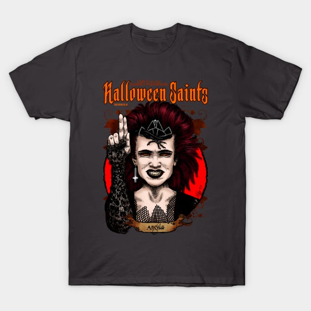 Halloween Saints Series 2: Angela T-Shirt by Chad Savage